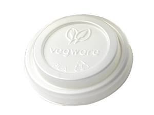 VLID62-A1  Vegware 62-Series CPLA white hot cup lid